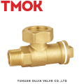 brass horizontal Chrome plated ferrule stop valve